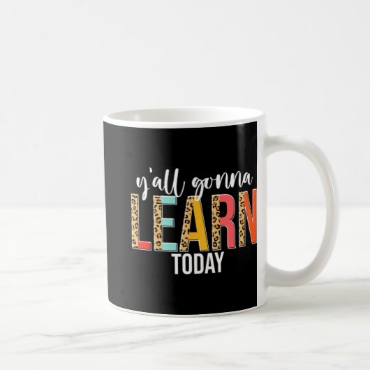 デイ先生Y'all 学 Going Today Leopard コーヒーマグカップ (右)