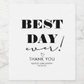 デイ最高のエバーカップル結婚式の引き出物 ワインラベル (シングルラベル)