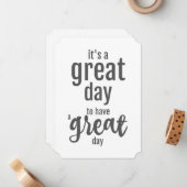 デイ素晴らし勇気付けられるカード ノートカード (正面/裏面インサイチュ)