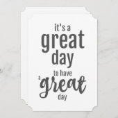 デイ素晴らし勇気付けられるカード ノートカード (正面/裏面)