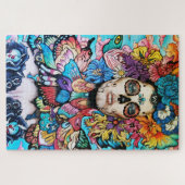 デイ・オブ・ザ・デッド・フローラスカル ジグソーパズル (横)