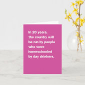 デイ·ドリンカーズがホームスクールを開催 カード (黄色い花)