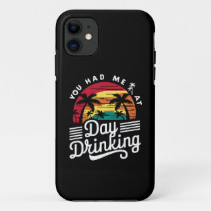 デイ・ドリンキングで恋に落ちた ビーチのレトロ・ジョーク iPhone 11 ケース