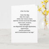 デイ·ポエトリー·カード カード (黄色い花)