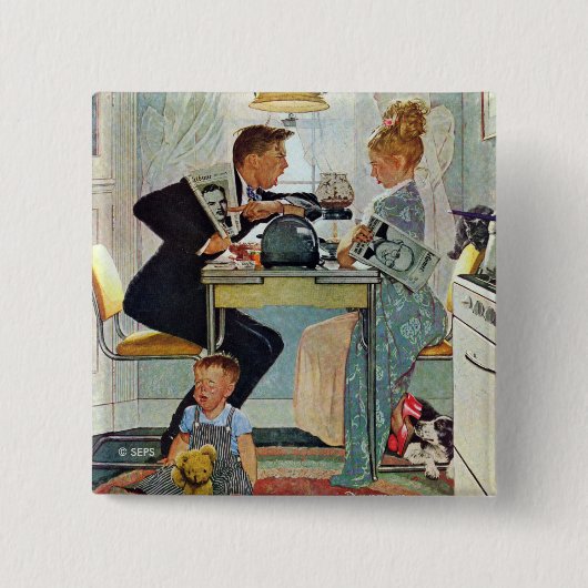 デウェイ・ヴィアン・トルーマン 缶バッジ (正面)