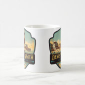 デウェビーチ、デラウェア |ヴィンテージ コーヒーマグカップ (中央)
