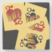 デウケスワイルドストーンのコースターセット ストーンコースター (正面)