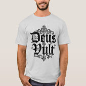 デウス・ヴルト 十字軍 十字架 キリスト教 タトゥー スタイル Tシャツ (正面)