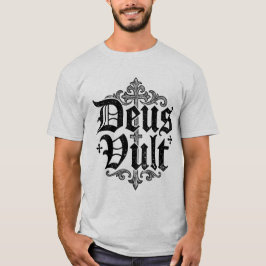 デウス・ヴルト 十字軍 十字架 キリスト教 タトゥー スタイル Tシャツ