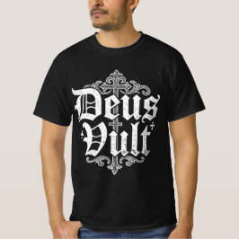 デウス・ヴルト 十字軍 十字架 キリスト教 タトゥー スタイル Tシャツ