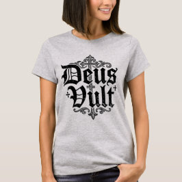 デウス・ヴルト 十字軍 十字架 キリスト教 タトゥー スタイル Tシャツ