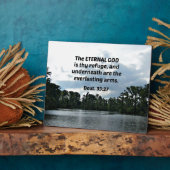 デウト。33:27永遠の神は汝の皈依である… フォトプラーク (側面)