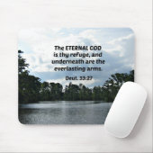 デウト。33:27永遠の神は汝の皈依である… マウスパッド (マウス)