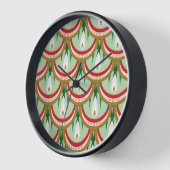 デウドロッはかりで測プ木枠時計 壁時計 (傾斜)