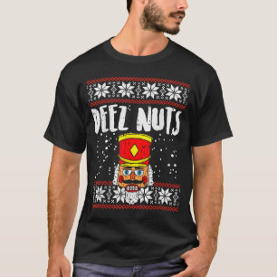 デェズ・ナッツ・くるみ割り人形 クリスマス・セーター 面白い クリスマスの贈り物 Tシャツ