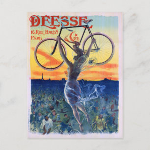 デエス・サイクルズ 1898 ヴィンテージ広告ポスター ポストカード