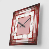 デエレガントコ スクエア壁時計 (傾斜)