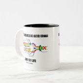 デオキシリボ核酸(DNA)の生命物 ツートーンマグカップ (正面左)