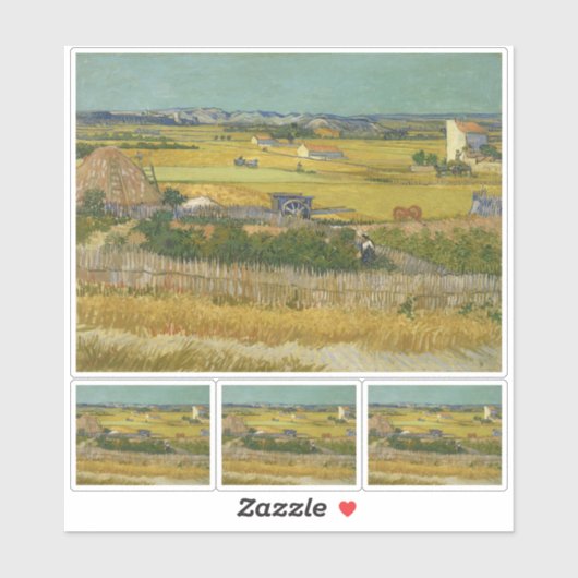 デオグストの収穫のヴィンセント・ヴァン・ゴッホ シール (シート)