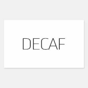 デカお洒落フ・コーヒー 長方形シール