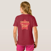 デカスタムィクラフツ料理裁縫スター Tシャツ (裏面フル)