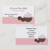 デカダンなバニラとチョコレートケーキボール 名刺 (正面/裏面)