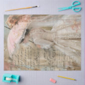 デカッカジュサザンチャームフローズドピンクパラソル 薄葉紙 (クラフト)