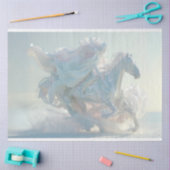 デカップアイススカルプチャードホース&ライダーホワイト 薄葉紙 (クラフト)