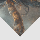 デカップアメリカのインドの戦士の女性を虎で 薄葉紙 (詳細)