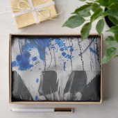 デカップアメリカインディアンのメイドブルーフェザーアート 薄葉紙 (ギフト)