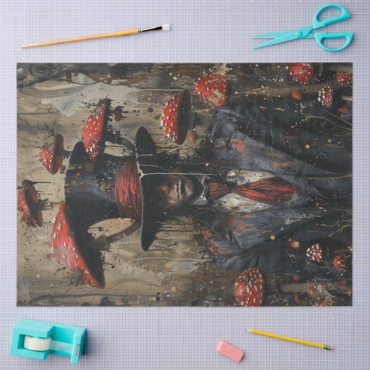 デカップイお洒落メージマンスーツのキノコ 薄葉紙 (クラフト)