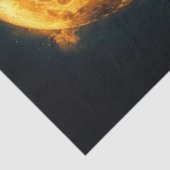 デカップウィッチシルエット白熱［赤熱］光を放つオレンジムーン 薄葉紙 (詳細)