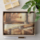 デカップウォーターカラーカントリーキッチン 薄葉紙 (ギフト)