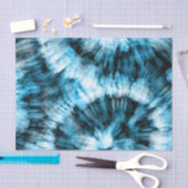 デカップウォーターカラーネイビーブルー絞り染め 薄葉紙 (クラフト)