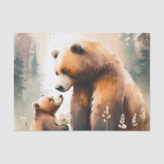 デカップウォーターカラーベア愛好家 薄葉紙