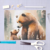 デカップウォーターカラーベア愛好家 薄葉紙 (クラフト)