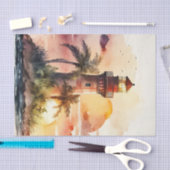 デカップウォーターカラーライトハウス愛好家 薄葉紙 (クラフト)