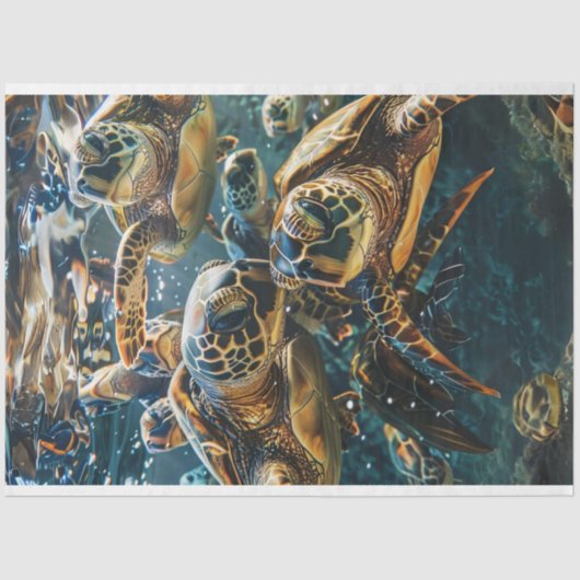 デカップウミガメ 薄葉紙 (正面)