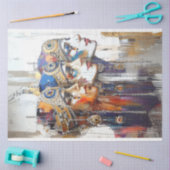 デカップエジプトのロボット女性の肖像画 薄葉紙 (クラフト)