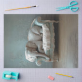 デカップエレファント横たわるヴィンテージソファー 薄葉紙 (クラフト)