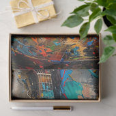 デカップオ鮮やかイルペインティングギター 薄葉紙 (ギフト)