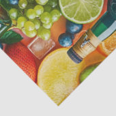 デカップカラー鮮やかフルーツ&ドリンクバートップ 薄葉紙 (詳細)