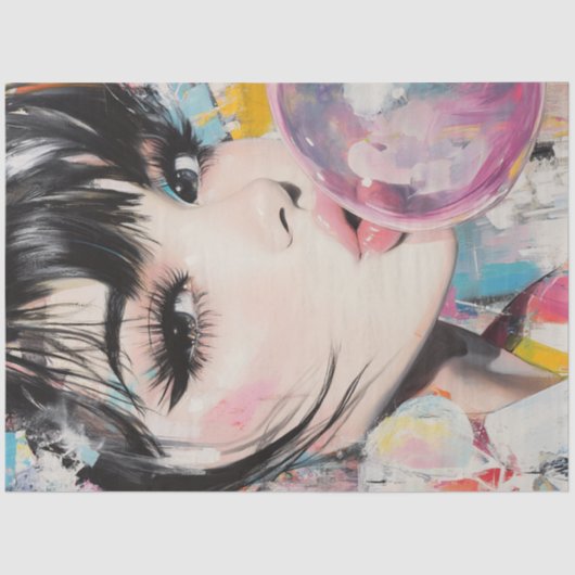 デカップガールお洒落と彼女のバブルガムの思い出 薄葉紙 (正面)