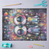 デカップガールお洒落バブルキャラクター 薄葉紙 (クラフト)