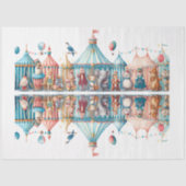 デカップクリスマスお洒落サーカスシーン 薄葉紙 (正面)