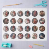 デカップクリスマスサンタトラックコースター 薄葉紙 (クラフト)