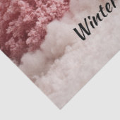 デカップグラディエントピンクの色相クリスマスツリーズスノー 薄葉紙 (詳細)