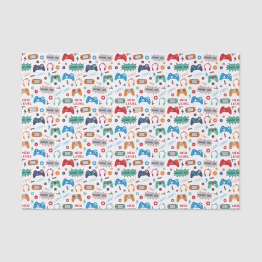 デカップゲーミングゲーマービデオゲームティッシュペーパー 薄葉紙 (正面)