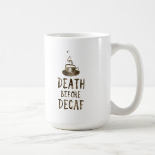 デカップコーヒーの前の死 コーヒーマグカップ