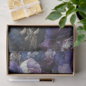 デカップゴシックエレガンススケルトンカップル薄紫 薄葉紙 (ギフト)